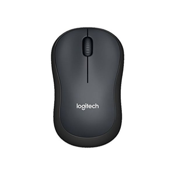 Logitech M221 Wireless Mouse, Silent Buttons, 2.4 GHz with USB Mini Receiver, 1000 DPI Optical Tracking - Charcoal Grey
