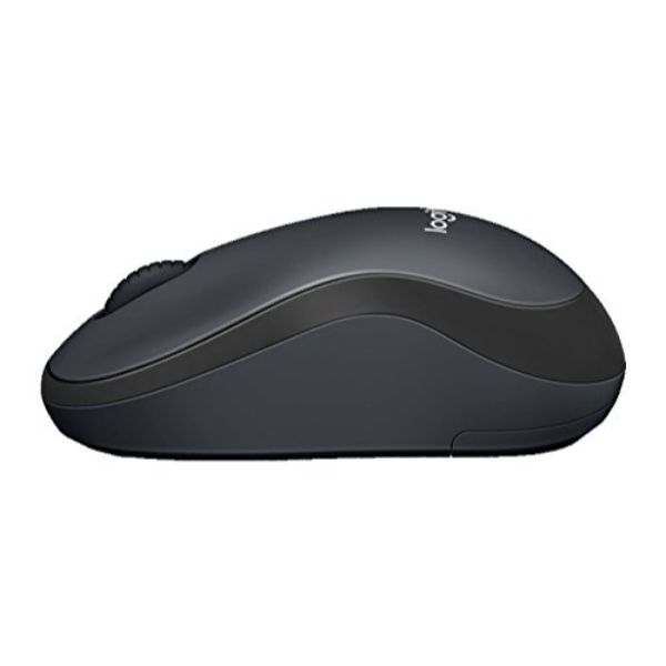 Logitech M221 Wireless Mouse, Silent Buttons, 2.4 GHz with USB Mini Receiver, 1000 DPI Optical Tracking - Charcoal Grey