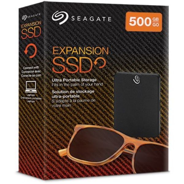 Seagate 500GB Expansion SSD USB 3.0 External Portable SSD STJD500400