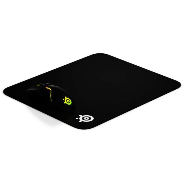 SteelSeries QcK Gaming Surface - Medium Cloth - Optimized For Gaming Sensors - Maximum Control, Black