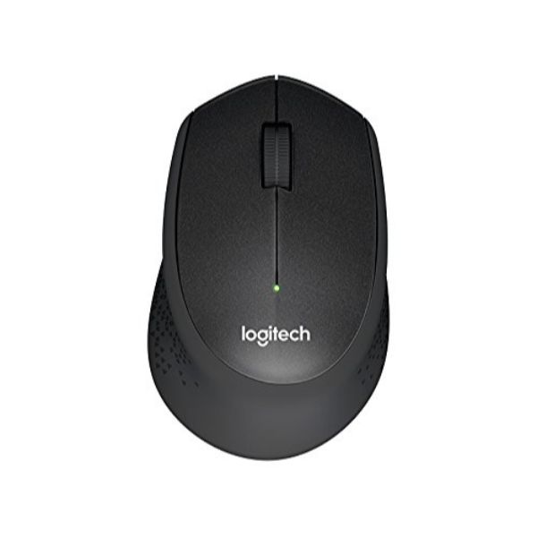 Logitech M331 Silent Plus Wireless Mouse, 2.4GHz with USB Nano Receiver, 1000 DPI Optical Tracking - Black