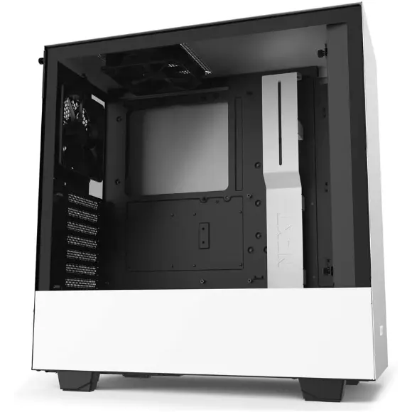 NZXT H510 Compact Mid-Tower Case with Tempered Glass - CA-H510B-W1 - Matte White