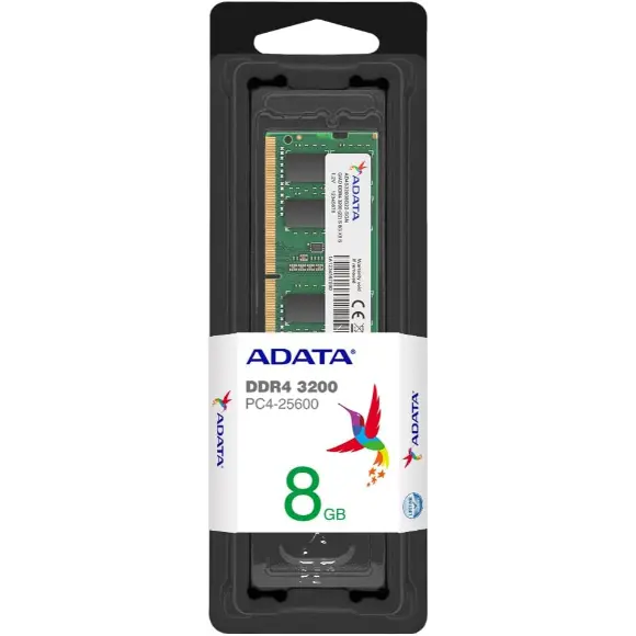 ADATA Premier 8GB DDR4 3200MHz PC4-25600 260-Pin SO-DIMM Memory RAM Single Pack (AD4S32008G22-SGN)