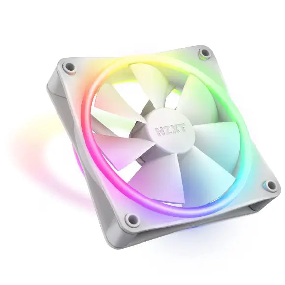NZXT F120 RGB Duo 120mm Dual-Sided RGB Fan – White