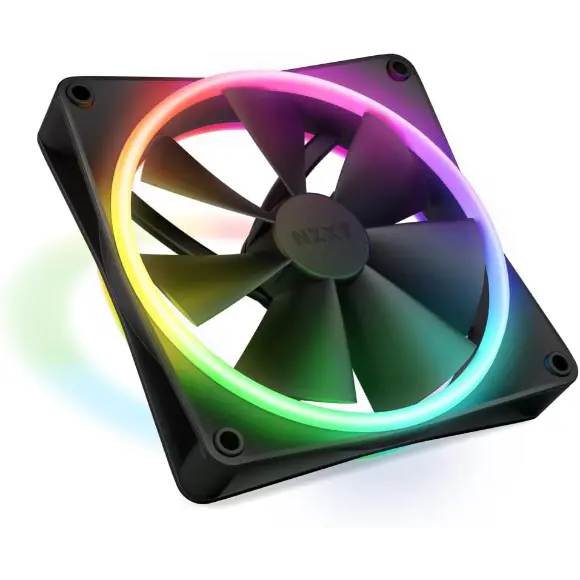 NZXT F140 RGB Duo 140mm Dual-Sided RGB Fan – Black
