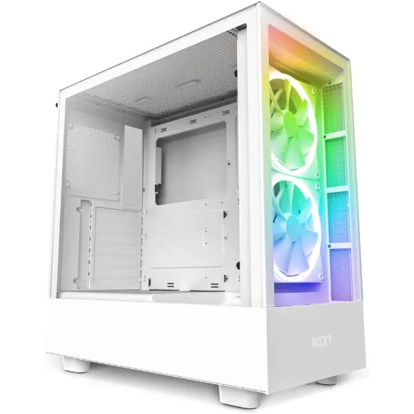 NZXT H5 Elite ATX Mid Tower PC Gaming Case - White (CC-H51EW-01)