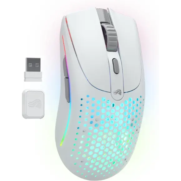 Glorious Model O2 Wireless Gaming Mouse - Matte White