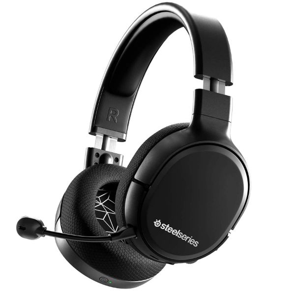 SteelSeries Arctis 1 Wireless Gaming Headset – USB-C Wireless – Detachable ClearCast Microphone – Black