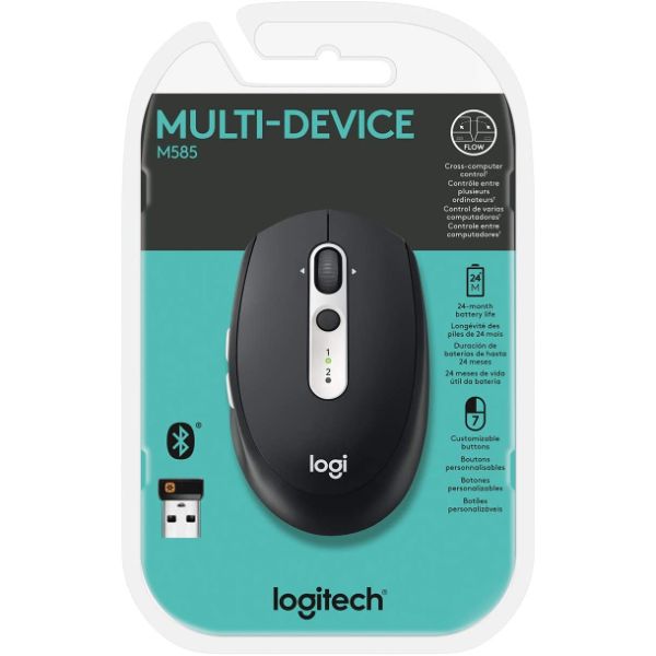 Logitech M585 Multi-Device Wireless Mouse – Graphite