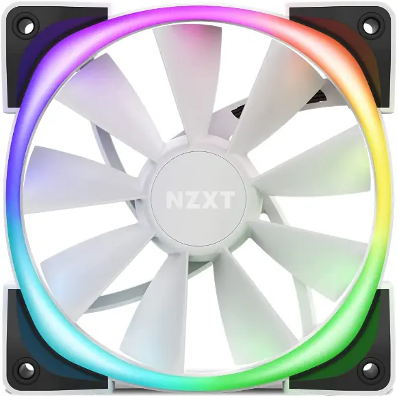 NZXT -Aer RGB 2 120mm Case Fan - White - HF-28120-BW