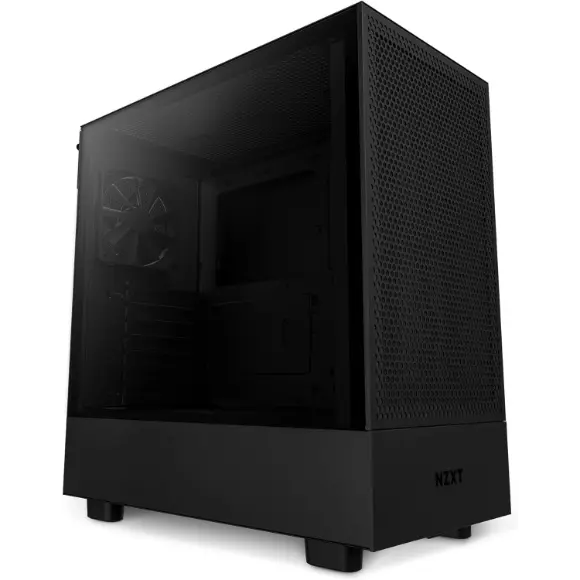 NZXT H5 Flow Compact ATX Mid-Tower PC Gaming Case – Black