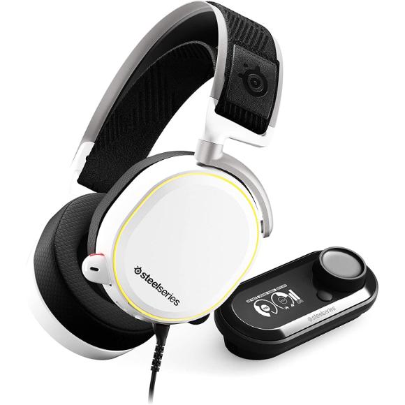SteelSeries Arctis Pro + GameDAC Wired Gaming Headset - White