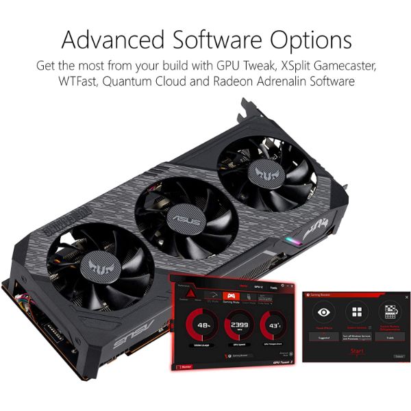 ASUS TUF Gaming 3 AMD Radeon RX 5700XT OC Edition Gaming Graphics Card (TUF-3-RX5700XT-O8G-EVO-GAMING)