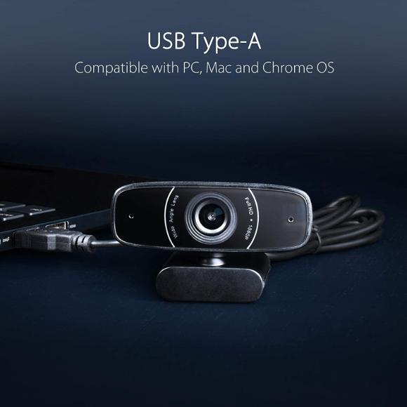 ASUS Webcam C3 1080p HD USB Camera - Beamforming Microphone