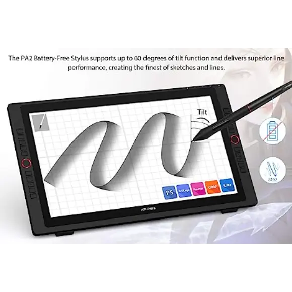 XP-PEN Artist 24 Pro Drawing Tablet with Screen Drawing Monitor 2K Resolution Graphics Tablet