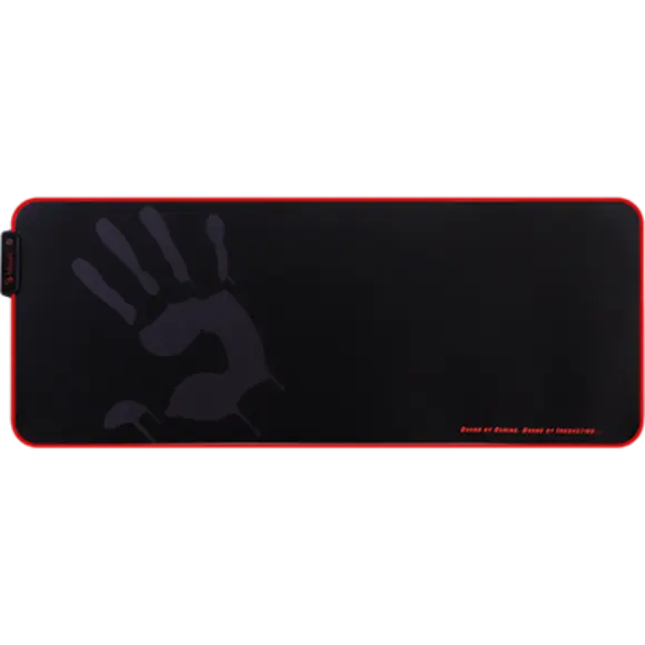 Bloody MP-80N Extended Roll-Up Fabric RGB Gaming Mouse Pad - Black