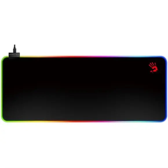 Bloody MP-75N Extended Roll-Up Fabric RGB Gaming Mouse Pad - Black