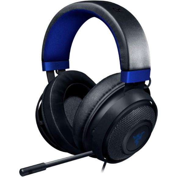 Razer Kraken Gaming Headset: For PC, PS4, PS5, Switch, Xbox One, Xbox Series X & S, Mobile - 3.5 mm Headphone Jack - Black/Blue