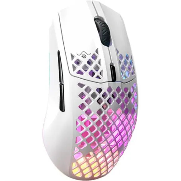 SteelSeries Aerox 3 Wireless Super Light Gaming Mouse - 2022 Edition - Snow (62608)