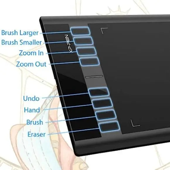 XP-PEN Star03 v2 Graphics Pen Drawing Tablet Digital Art Pad 10x6 inch