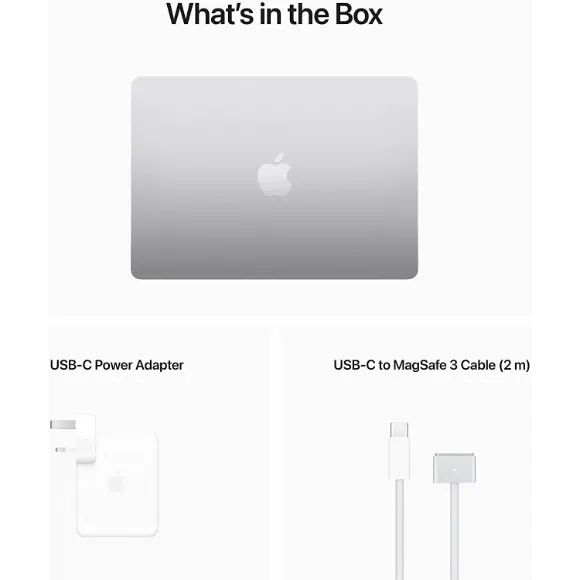 Apple MacBook Air M2 chip 8GB/256GB (Silver) 13.6-inch Liquid Retina display, 2022 - Arabic/English