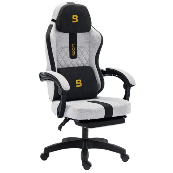 Boost Surge Pro Fabric Gaming Chair - Black/Grey