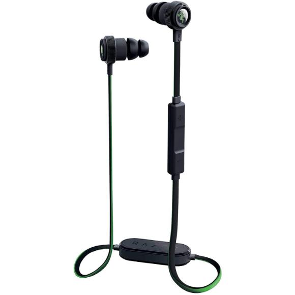 Razer Hammerhead Bluetooth Earbuds for iOS & Android - Matte Black/Green
