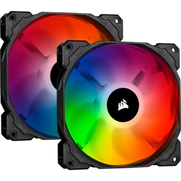 Corsair iCUE SP140 RGB Pro Dual Fan Kit with Lighting Node Core