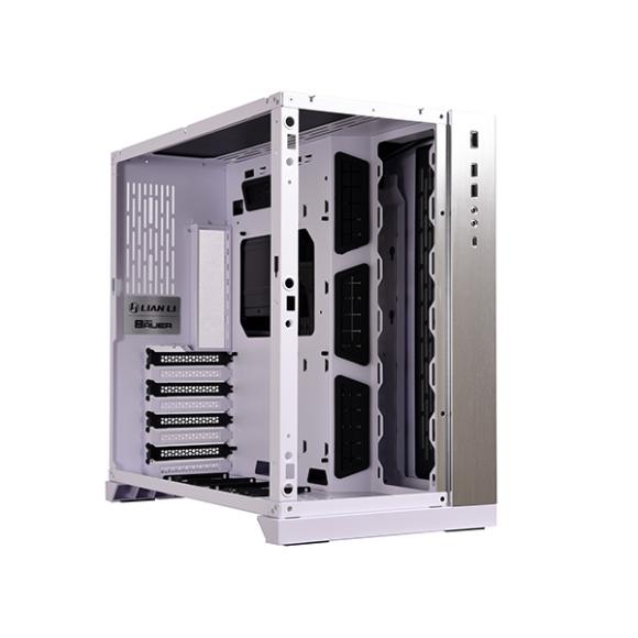 LIAN LI Dynamic White PC-O11, EATX/ATX/M-ATX (steel inside,  aluminium front panel).