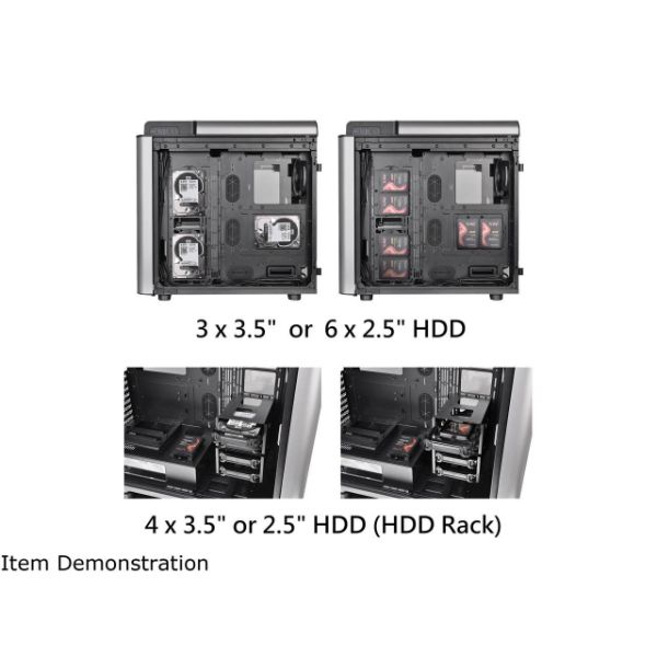 Thermaltake Level 20 GT RGB Plus E-ATX Full Tower Rotational Expansion Slot Type-C Modular Gaming Computer Case CA-1K9-00F1WN-01