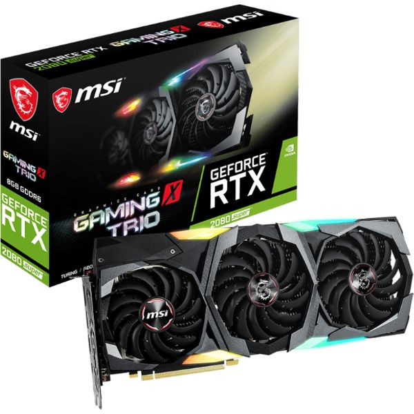 MSI GeForce RTX 2080 Super Gaming X TRIO Video Graphics Card (912-V372-248)