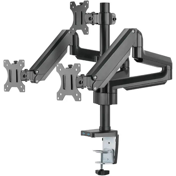 Twisted Minds (TM-26-C018UP) Premium Triple Gas Spring Monitor Arm With USB Port
