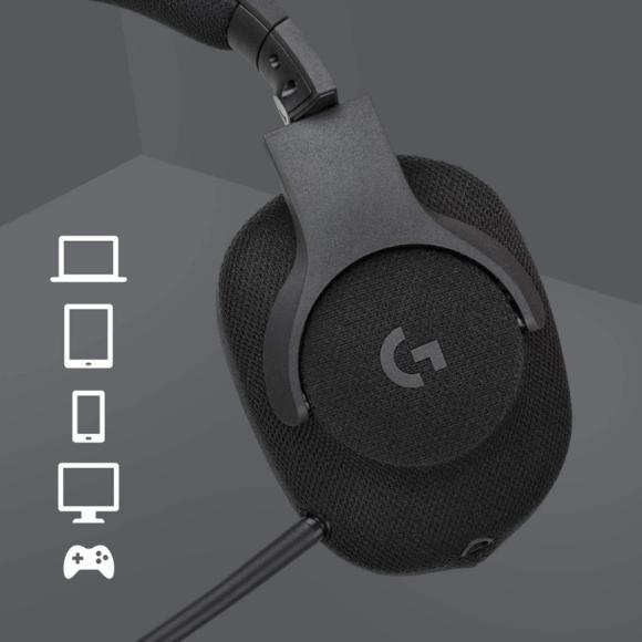 Logitech G433 7.1 Wired Gaming Headset Black