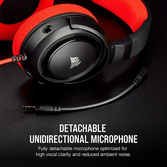 Corsair HS35 Stereo Gaming Headset Red