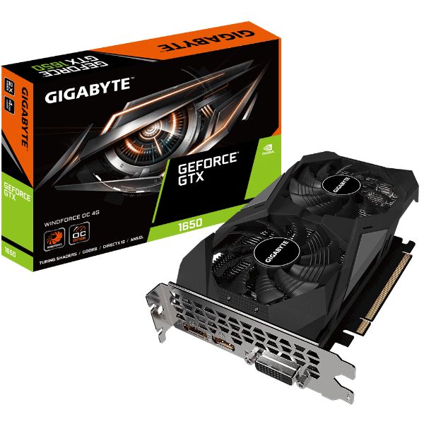 GIGABYTE GeForce® GTX 1650 D6 WINDFORCE OC 4G (rev. 1.0)