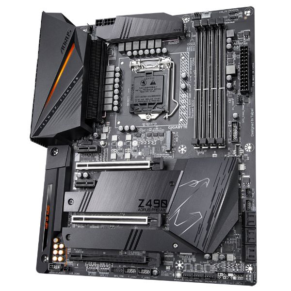 GIGABYTE Z490 AORUS PRO AX Motherboard with Direct 12+1 Phases Digital VRM Design, Comprehensive Thermal Solution with Fins-Array II, Intel® WiFi 6 802.11ax, Intel® 2.5GbE LAN, RGB FUSION 2.0