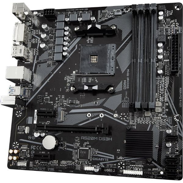 Gigabyte A520M DS3H AMD A520 Motherboard