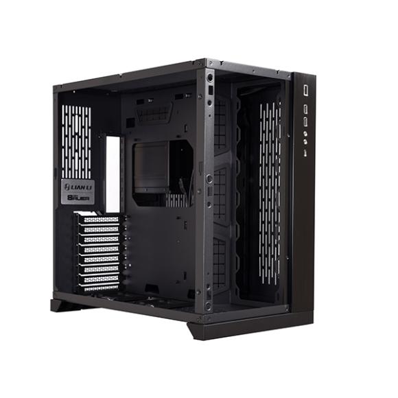 LIAN LI Dynamic Black PC-O11, EATX/ATX/M-ATX (steel inside,  aluminium front panel)