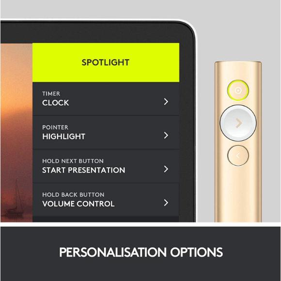 Logitech Spotlight Presentation Remote – Gold