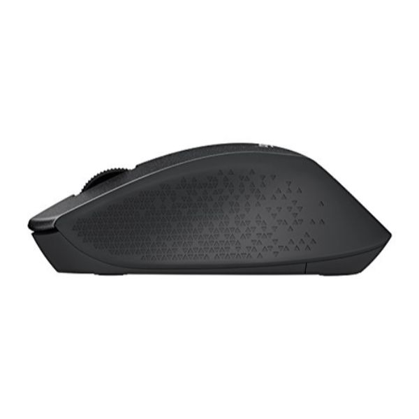 Logitech M331 Silent Plus Wireless Mouse, 2.4GHz with USB Nano Receiver, 1000 DPI Optical Tracking, 3 Buttons, 24 Month Life Battery, PC/Mac/Laptop - Black