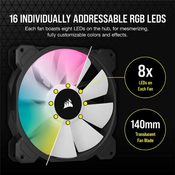 CORSAIR iCUE SP140 RGB Elite Dual Fan Kit