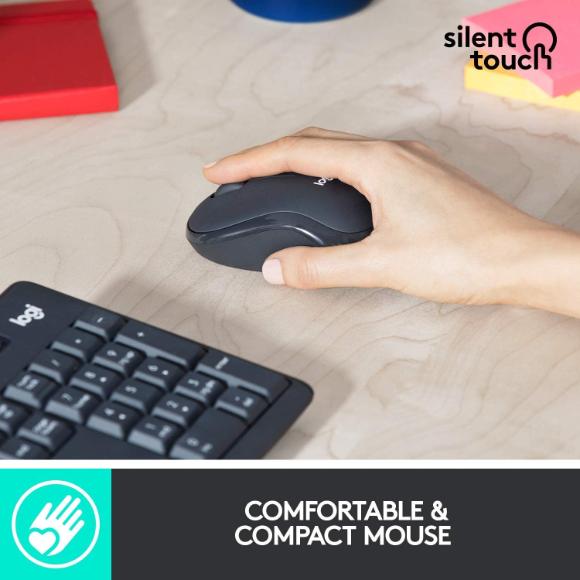 Logitech MK295 Wireless Mouse & Keyboard Combo with SilentTouch Technology