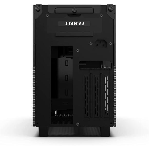 Lian Li Q58 Black Color SPCC / Aluminum / Tempered Glass Mini Tower Computer Case , PCIe 4.0 Riser Card Cable Included - Q58X4