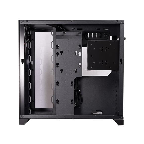 LIAN LI Dynamic Black PC-O11, EATX/ATX/M-ATX (steel inside,  aluminium front panel)
