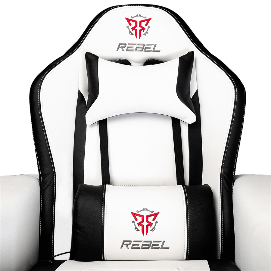 Rebel Rogue Gaming Recliner- White/Black