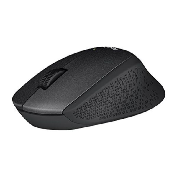 Logitech M331 Silent Plus Wireless Mouse, 2.4GHz with USB Nano Receiver, 1000 DPI Optical Tracking, 3 Buttons, 24 Month Life Battery, PC/Mac/Laptop - Black