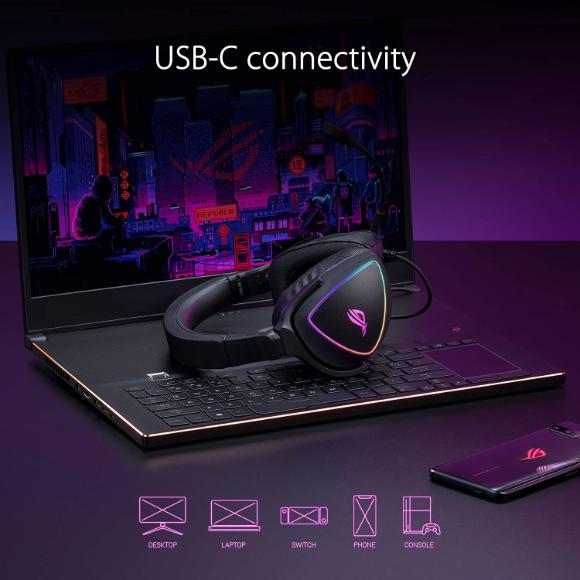ASUS ROG Delta S Gaming Headset with USB-C
