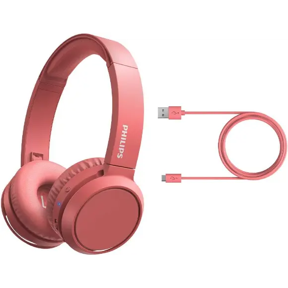 Philips On Ear Headphones - Red