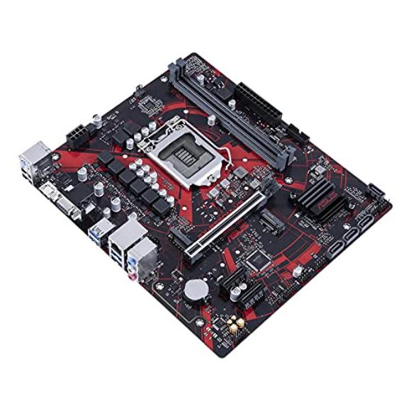ASUS EX-B560M-V5 (Intel LGA1200 for 11th & 10th Gen Intel Core and Celeron) mATX Motherboard with PCIe 4.0, Two M.2 Slots, Realtek Ethernet, TPM Header, SafeSlot Core, DDR4 and 8-pin Power Connector