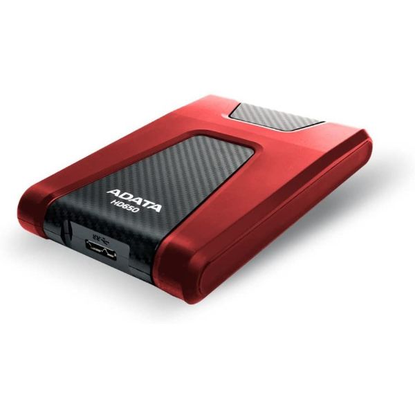 ADATA HD650 1TB Red External Hard Drive AHD650-1TU31-CRD